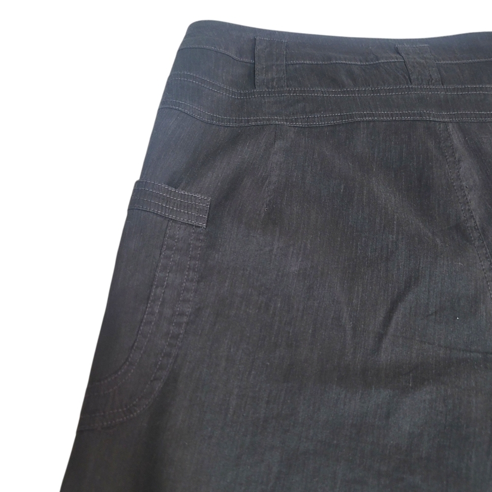 By Anthropologie High-Waist, Wide-Leg Black Linen Blend Pants, 31, Office, Boho - Picture 7 of 11